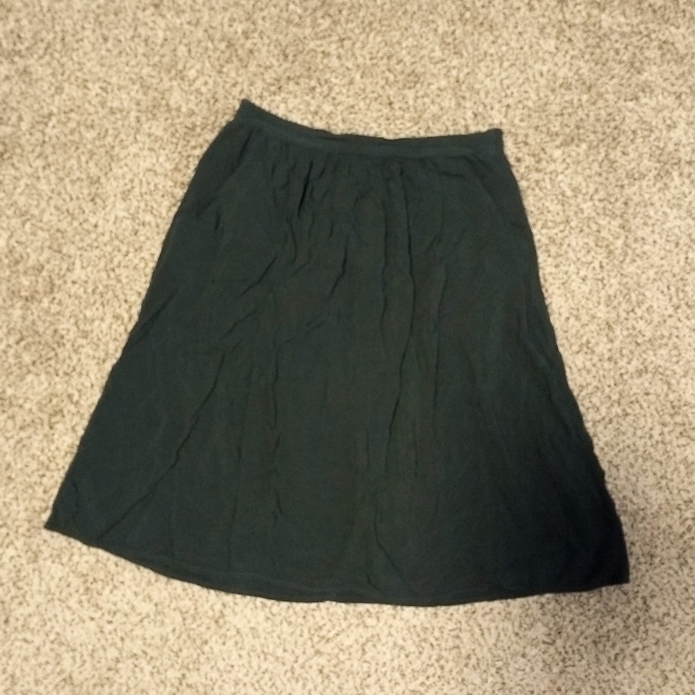 Dark Green Skirt with pockets. Cottagecore